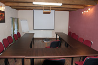 Training room with projector and flipchart