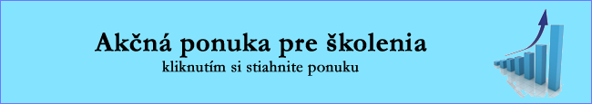 Stiahnite si akčnú ponuku na školenia
