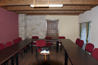 Training room with projector and flipchart